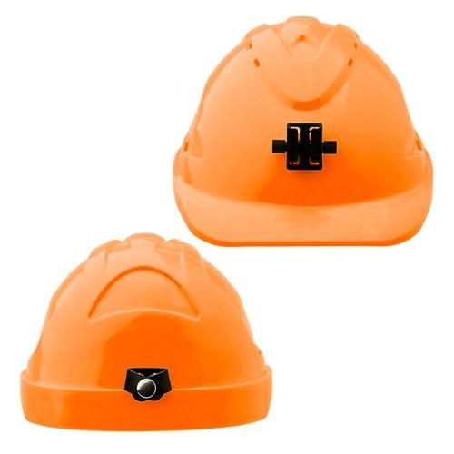 Pro Choice Hard Hat (V9) - Vented, 6 Point Push-lock Harness C/w Lamp Bracket X 20 - HHV9LB PPE Pro Choice FLURO ORANGE  